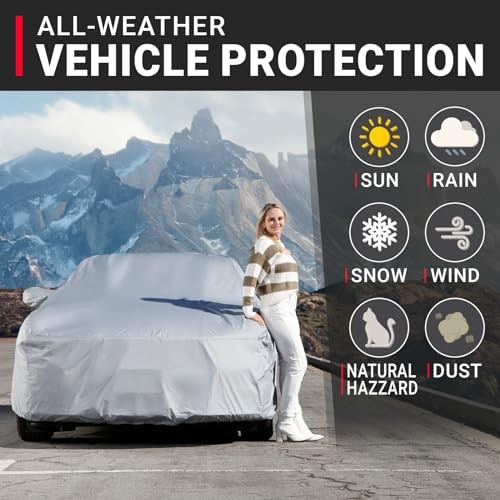 Custom Car Cover Compatible with Mustang 1979-2004, Waterproof All-Weather