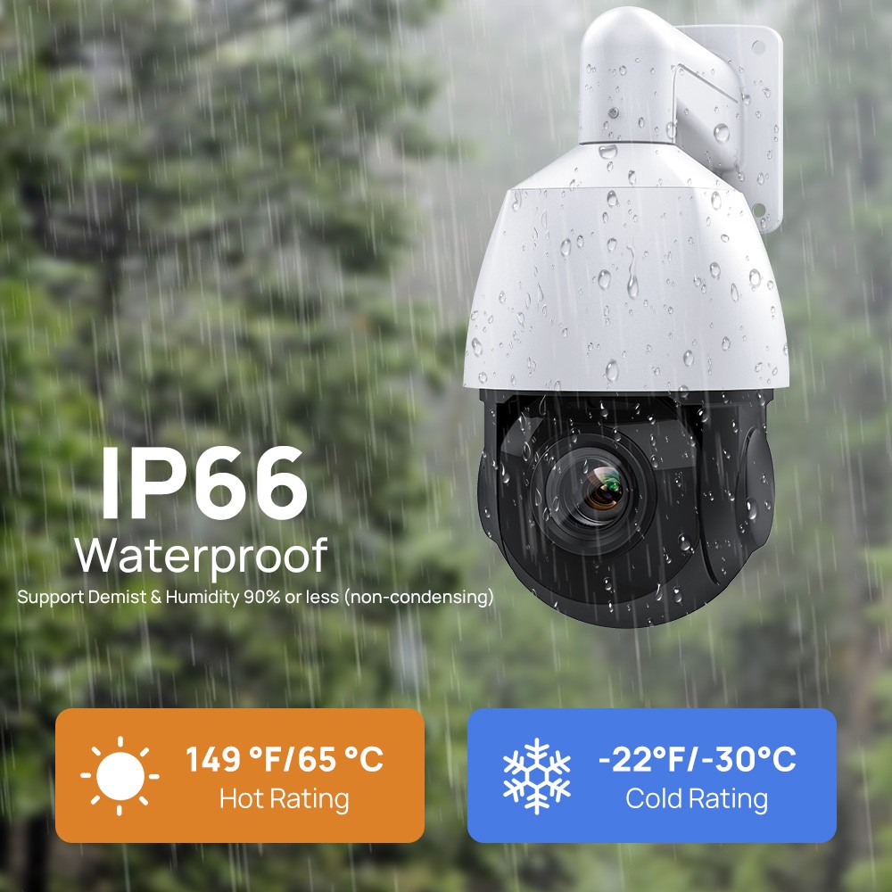 VIKYLIN 8MP 4K IR PTZ Camera Humen Auto Tracking 18X 25X 40X Zoom Optional CCTV