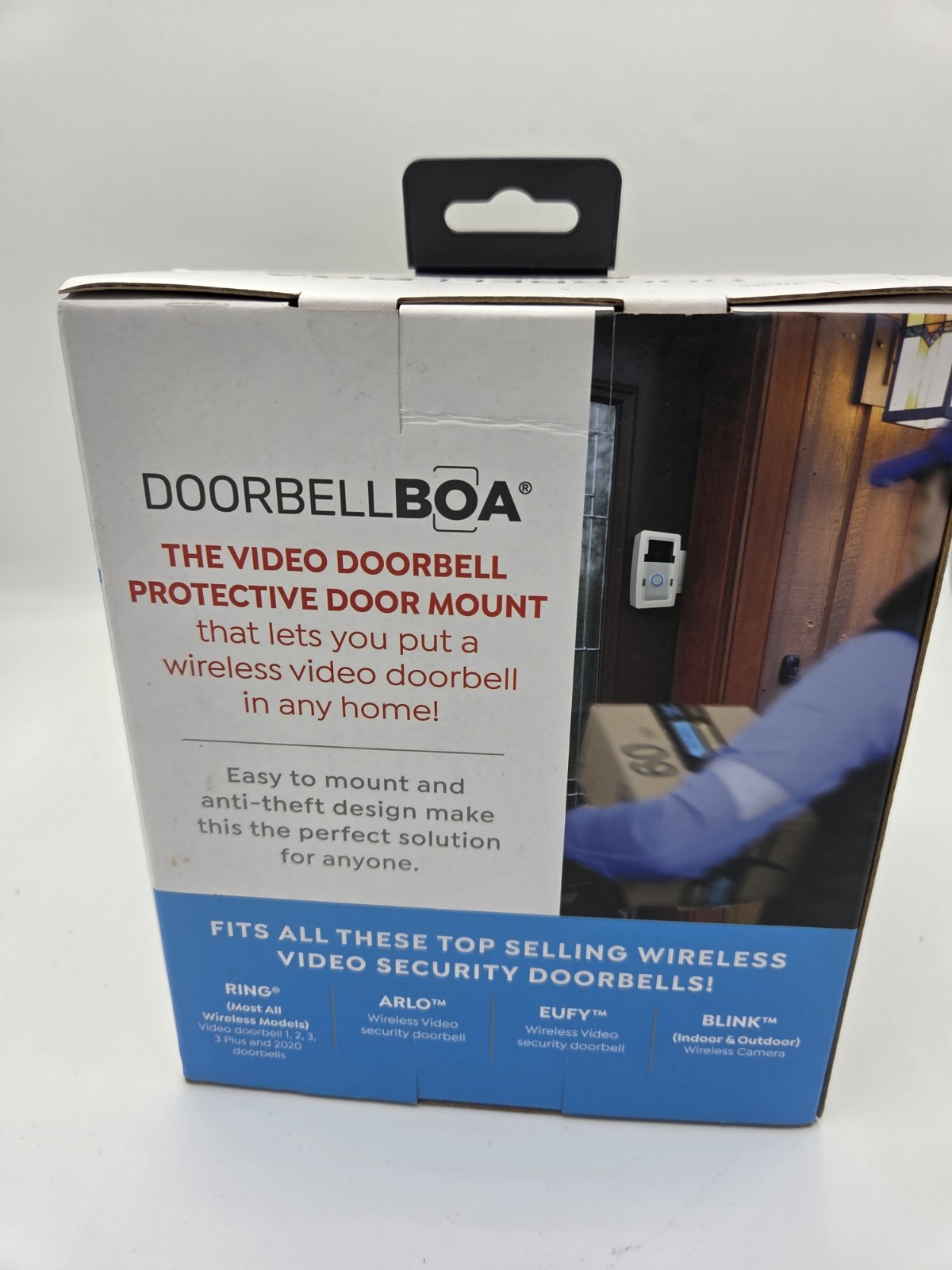 Anti-Theft Ring/Camera Video Doorbell Mount, Door Bracket No Drilling