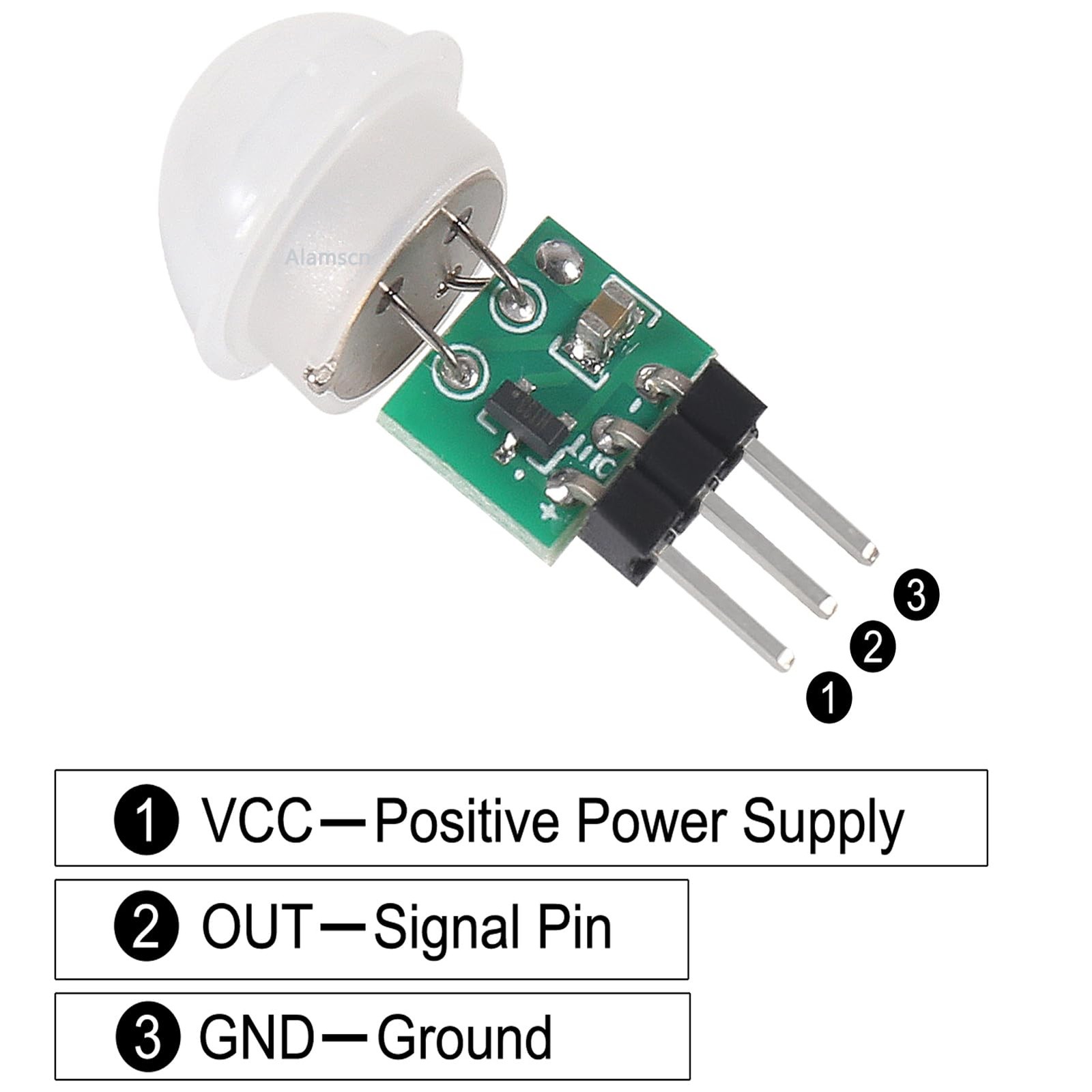 6 PCS AM312 Mini Pyroelectric Infrared Motion Sensor Module DC 2.712V