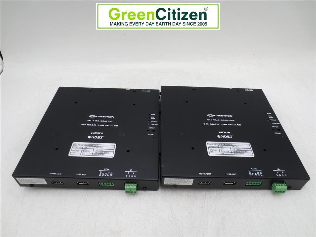 Lot of 2 Crestron DM-RMC-SCALER-C DM Room Controller
