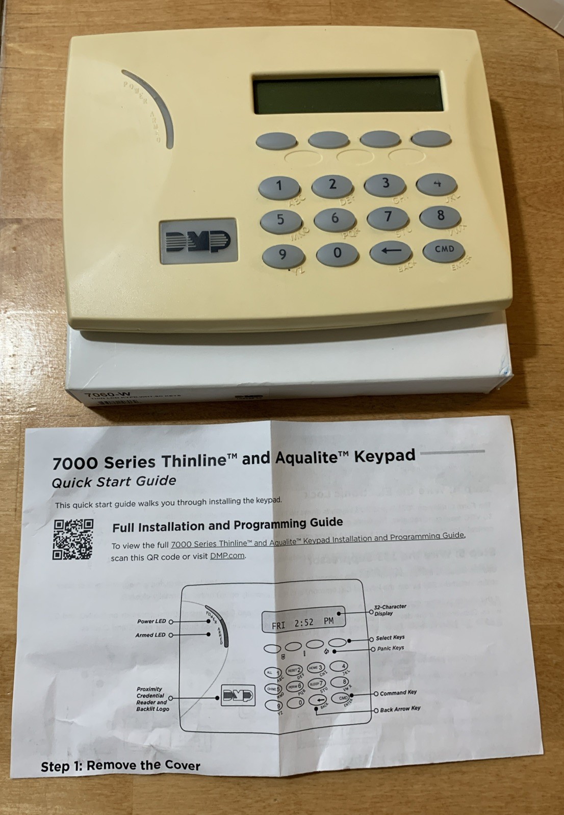 DMP Digital Monitoring Products 7060-W LCD Alarm Security Keypad Tested Works