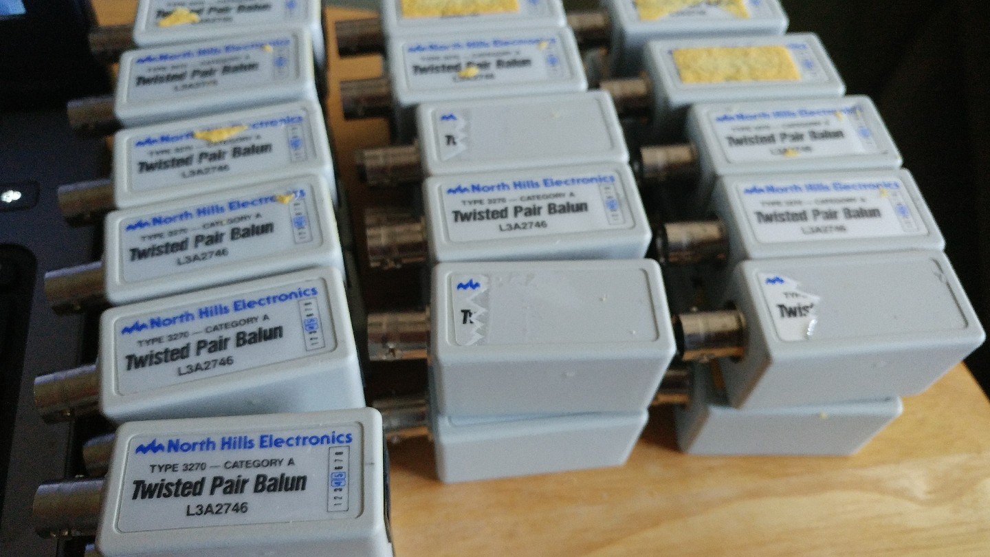 TWISTED PAIR BALUN, TYPE 3270 CAT A, SOLD BY THE PAIR OF 2, SURPLUS