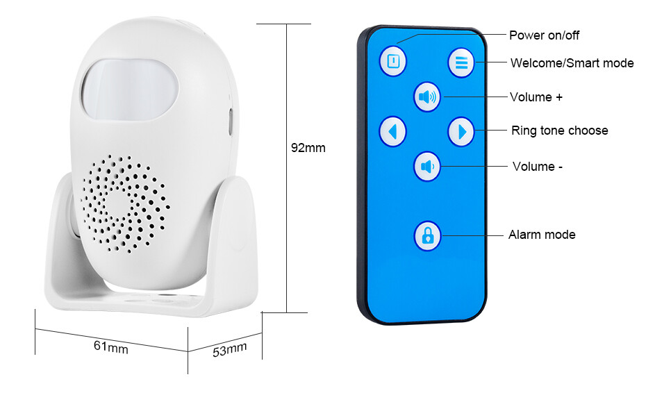 Wireless Alarm Detector Infrared Sensor Anti-theft Alarms System Home Security