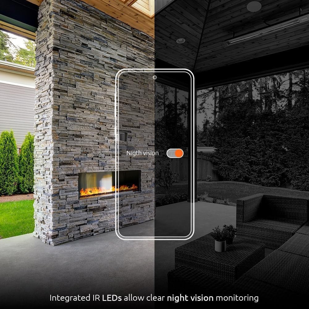 NEXXT Smart Wi-Fi Floodlight Camera – Outdoor Security, 2500 Lumens, 2K 150°…