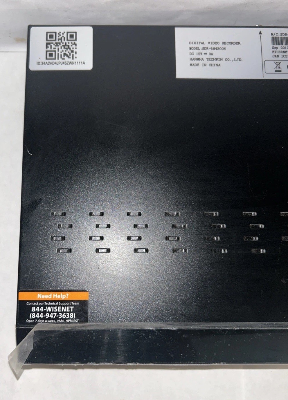 SAMSUNG SDR-B84300N 8-Channel 4MP DVR Digital Video Recorder 1440p / 1TB HDD