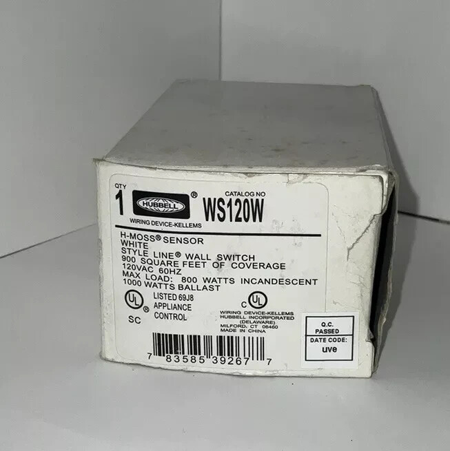 Hubbell WS120W Infrared Wall Switch Sensor – White