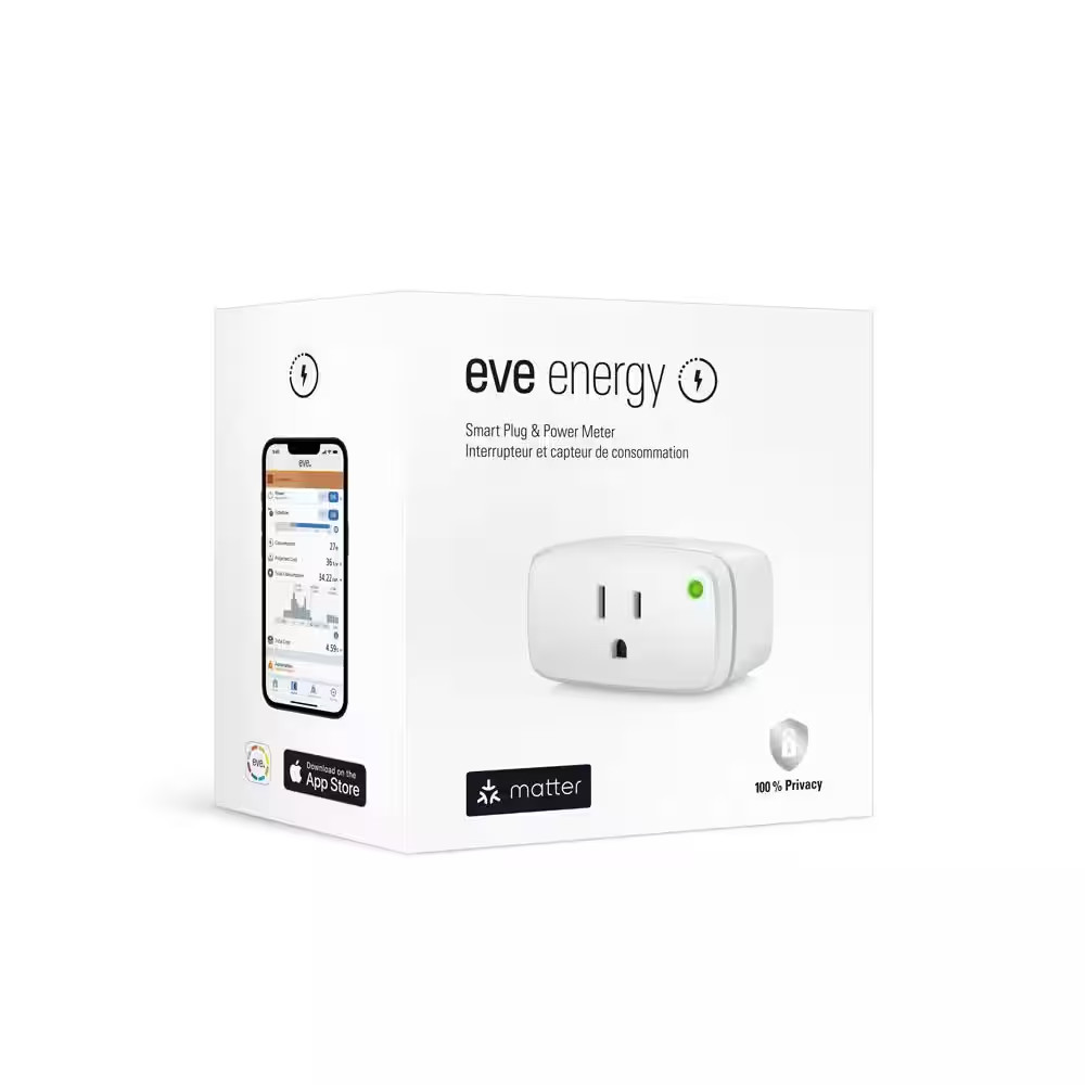 Energy (Matter) – Smart Plug, Matter & Thread Enabled, Works W/ Apple Home/Smart