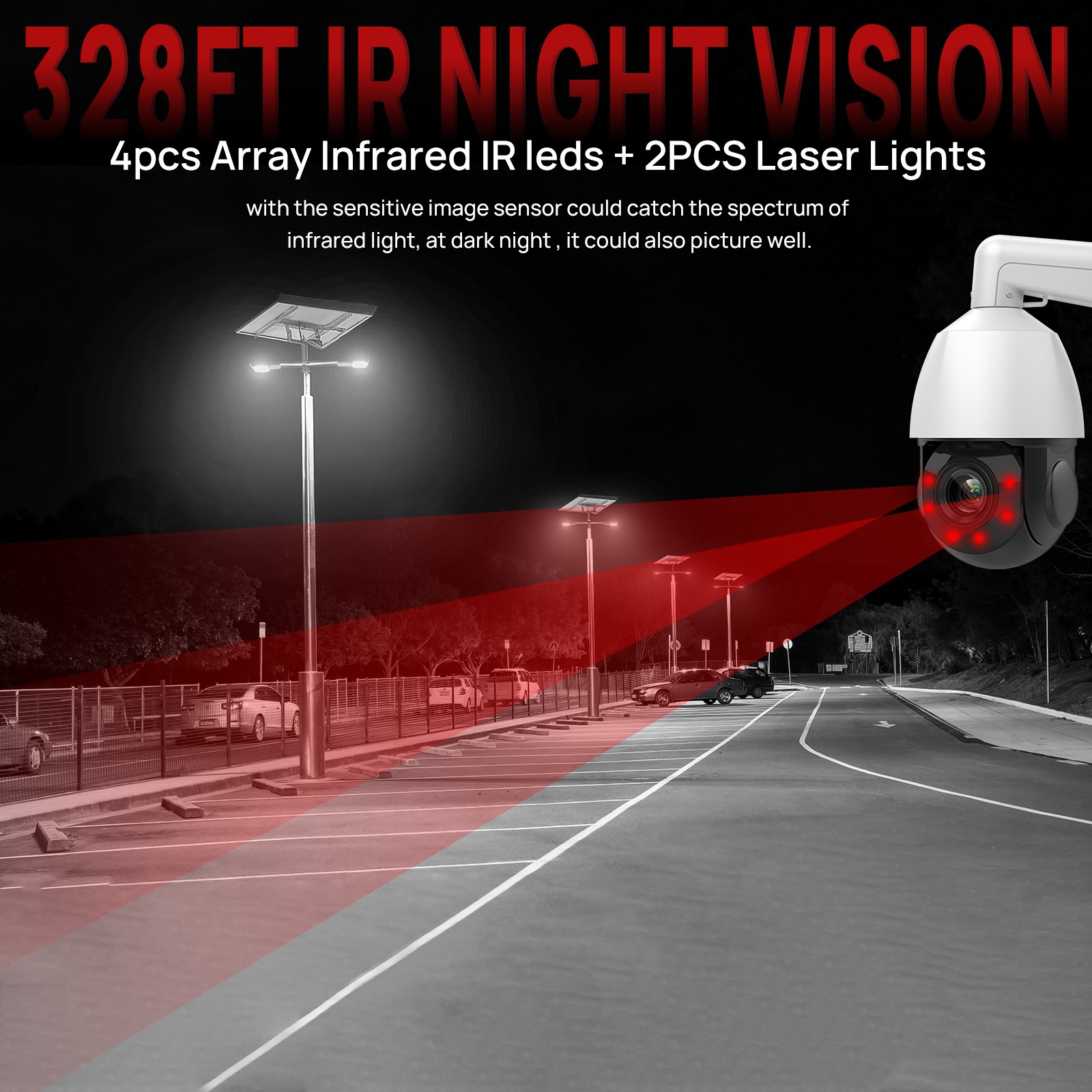 VIKYLIN 25×ZOOM 360 degree IR50M 8MP 4K ptz CAMERA Viewer App POE Tracking lot