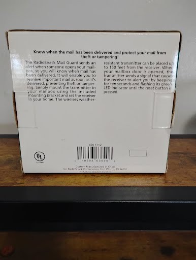 RadioShack Wireless Mail Guard 63-1110 – Mailbox Open Alert Device