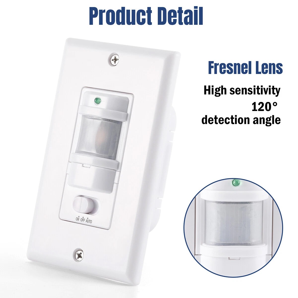 Automatic PIR Occupancy Motion Sensor Light Switch Auto On/Off Infrared