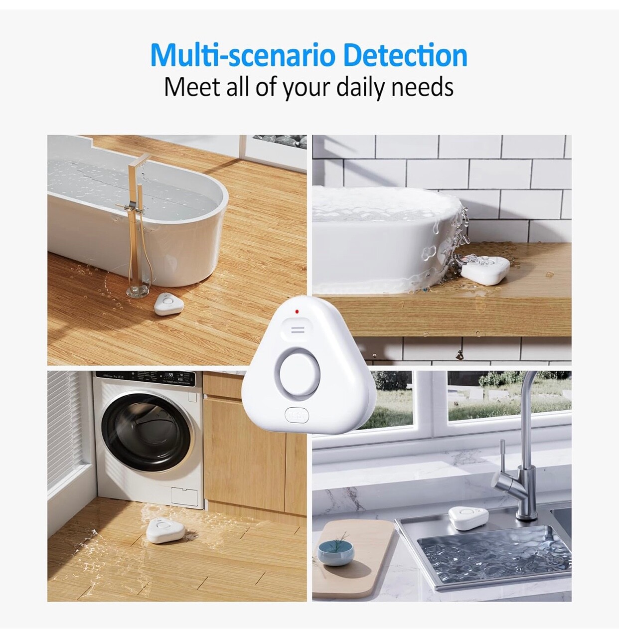 5+Pack+Water+Leak+Detectors+for+Home,+Stechro+4+Levels+Adjustable+Audio+0-120dB