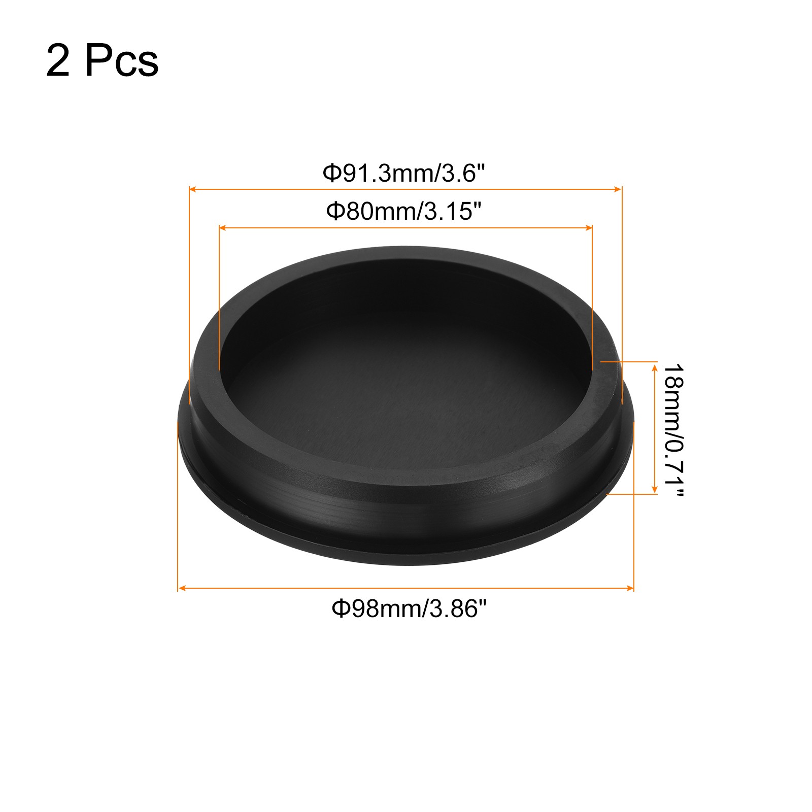 High Temp Silicone Plug t Shaped Solid Stopper Black 98x4x18x80 mm 2Pcs