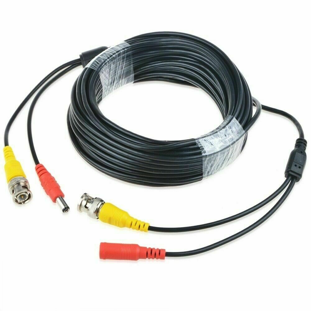 75ft CCTV Security Camera DVR Video Power Surveillance BNC Cable Wire Cord
