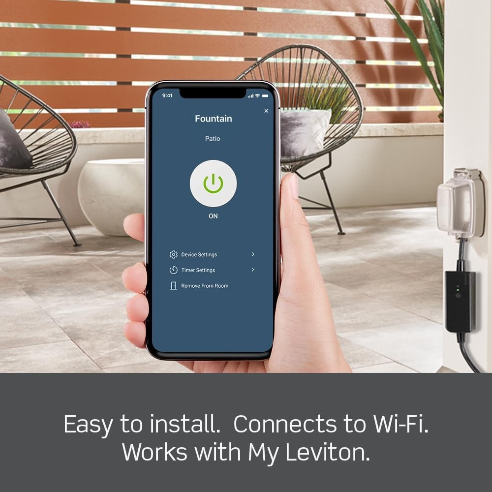 Decora Smart WiFi Outdoor Plug Matter Alexa Google Home Weather-Resistant