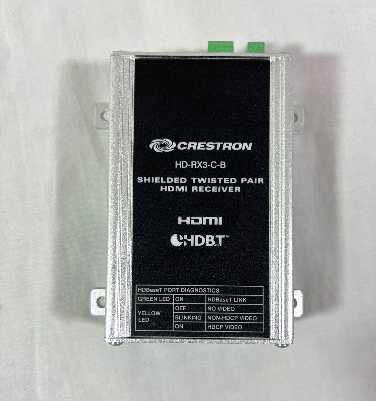 Crestron HD-RX3-C-B and AC Power Supply CAT 5 Receiver HDMI w/ Cables