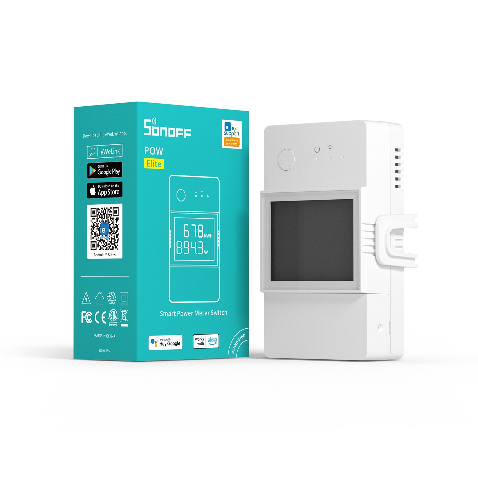 SONOFF 20A Smart Power Meter Switch Module Smart Home WiFi Wireless Light Switch