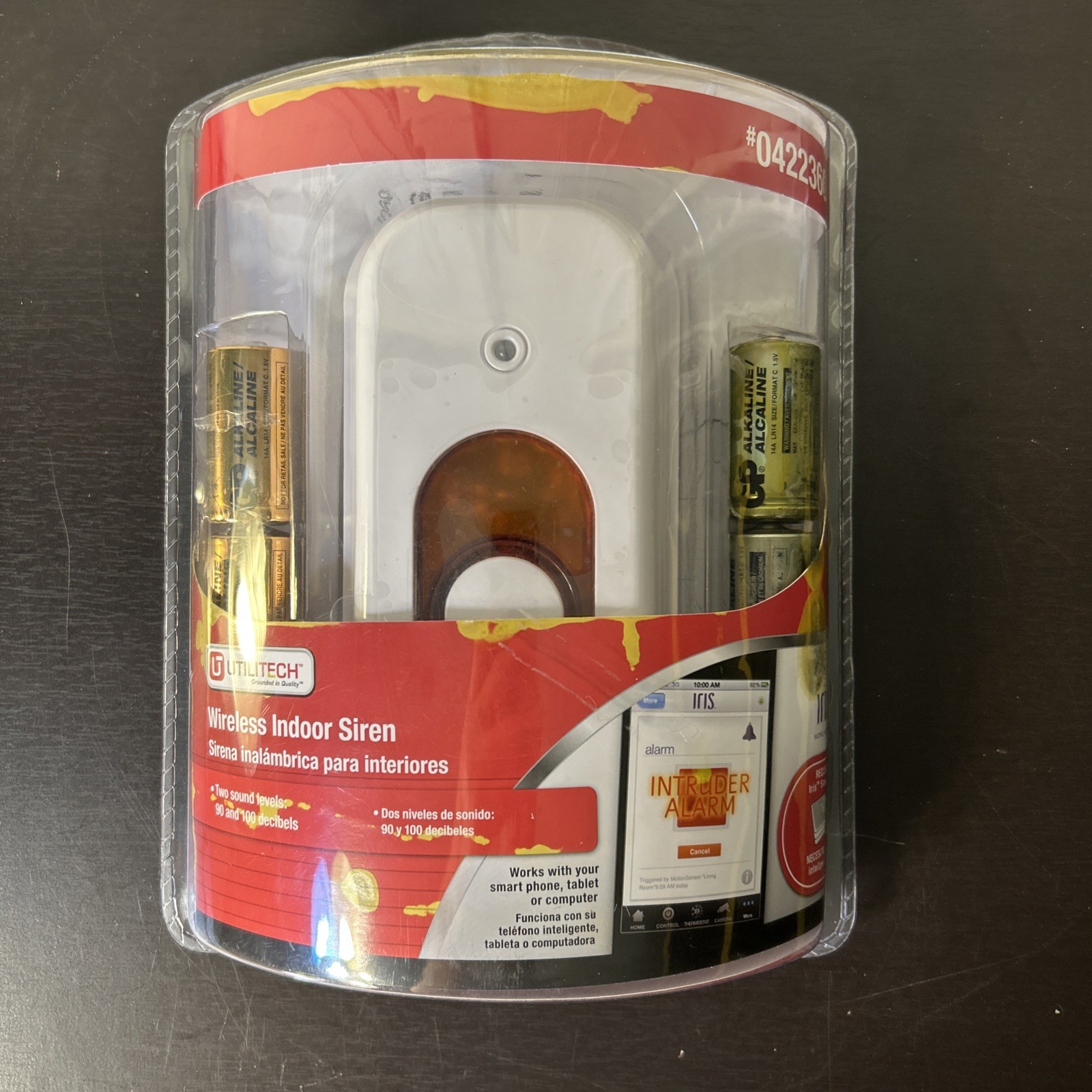 Utilitech Wireless Indoor Siren Z-wave Model TSE07-1 Iris Security System