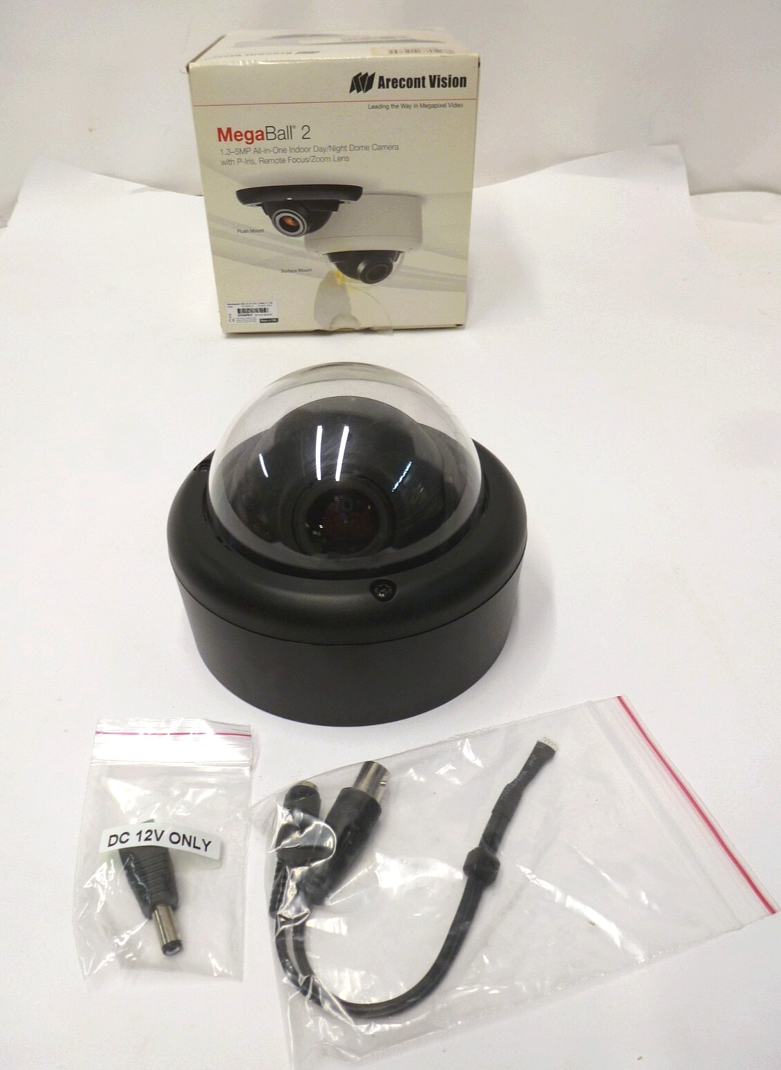 Arecont Vision AV2246PM-D-LG 1080p MegBall WDR RZ RF P-Iris 3-10mm F1.3 Camera