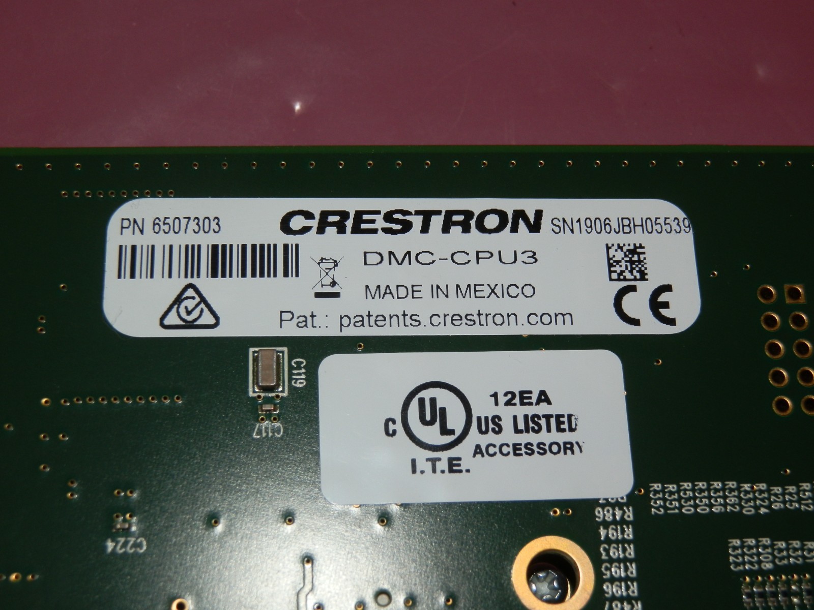 Crestron DMC-CPU3 CPU Card for 8X8, 16X16 and 32X32 DigitalMedia Switchers