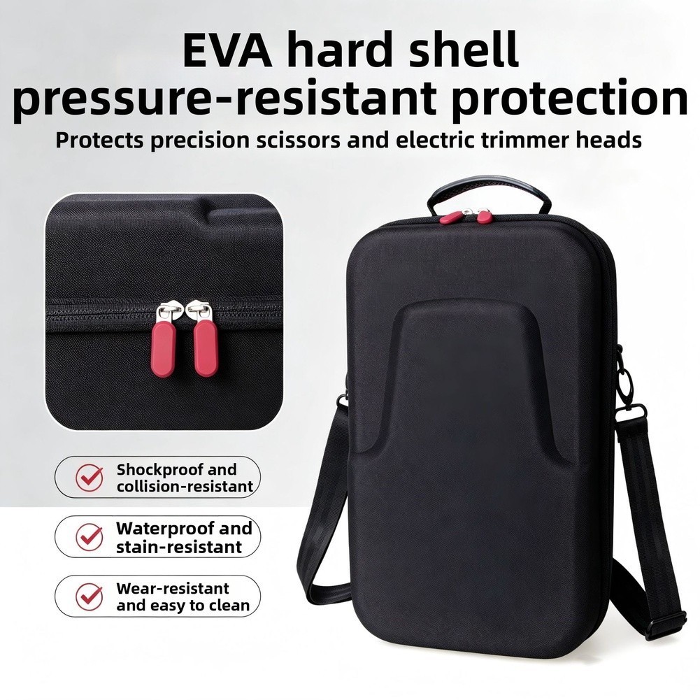 Professional EVA Barber Bag for Tools 35×21.5×12.5cm Detachable Shoulder Strap