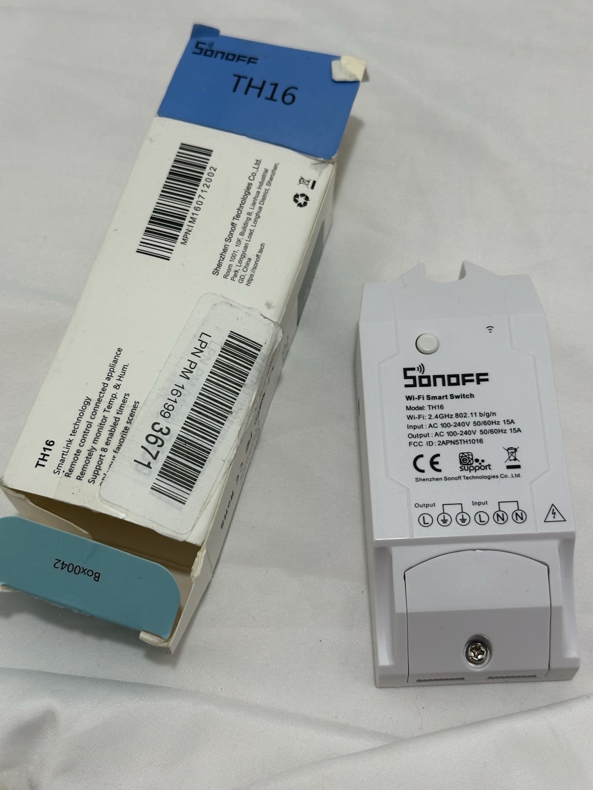 SONOFF TH16 Wifi Smart Switch Temperature and Humidity Monitoring Smart link