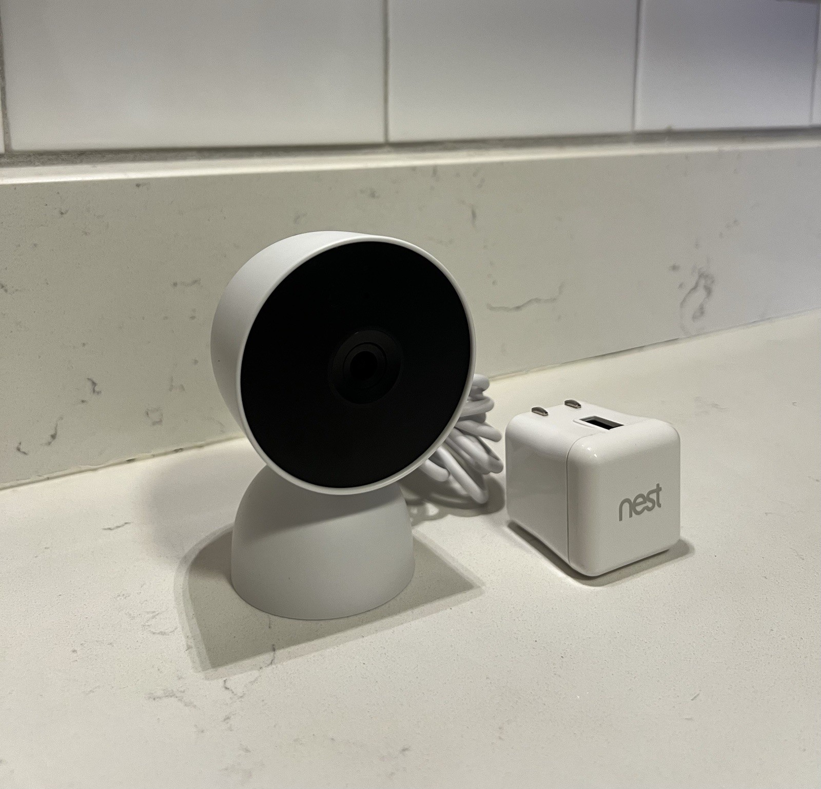 Google Nest Security Cam Indoor 1080p Wired GJQ9T White