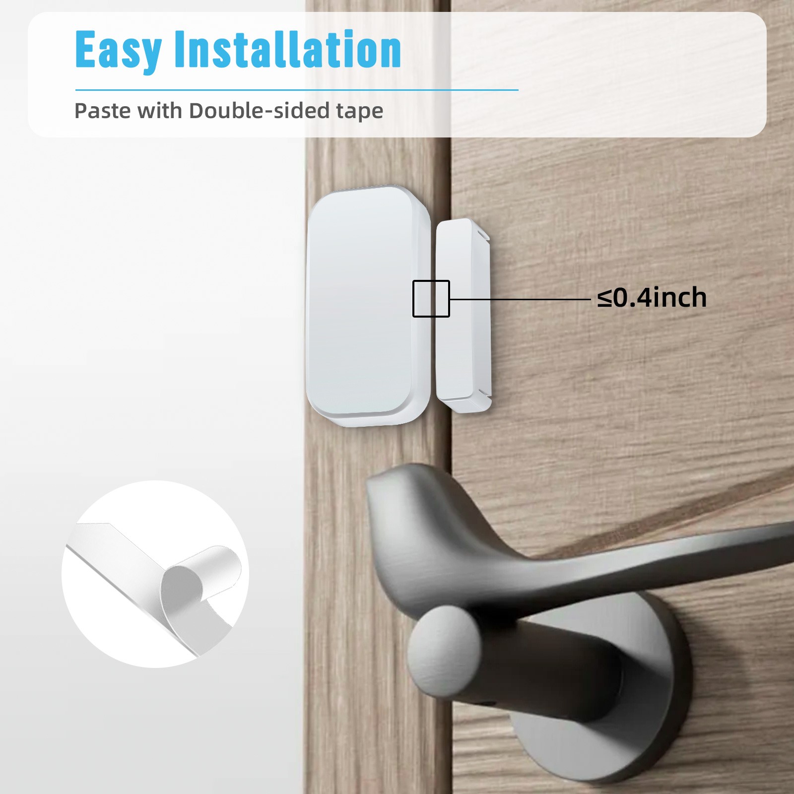 Easy Install Infrared Motion Sensor Alarm Kit 500Ft 32 Chimes 4 Volume Control