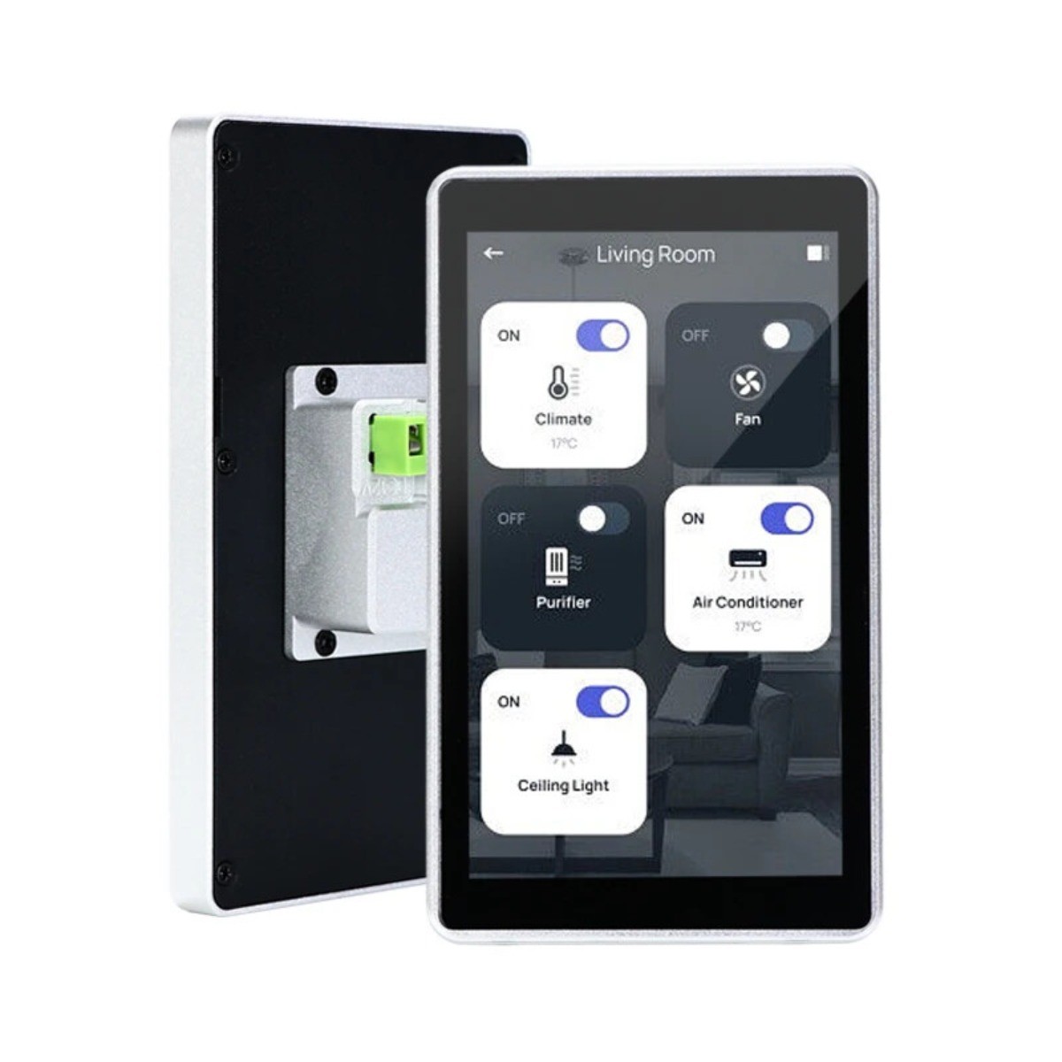 In-Wall 5.5 inch Aluminum Frame Android RK3566 Quad-Core Touch Control Panel