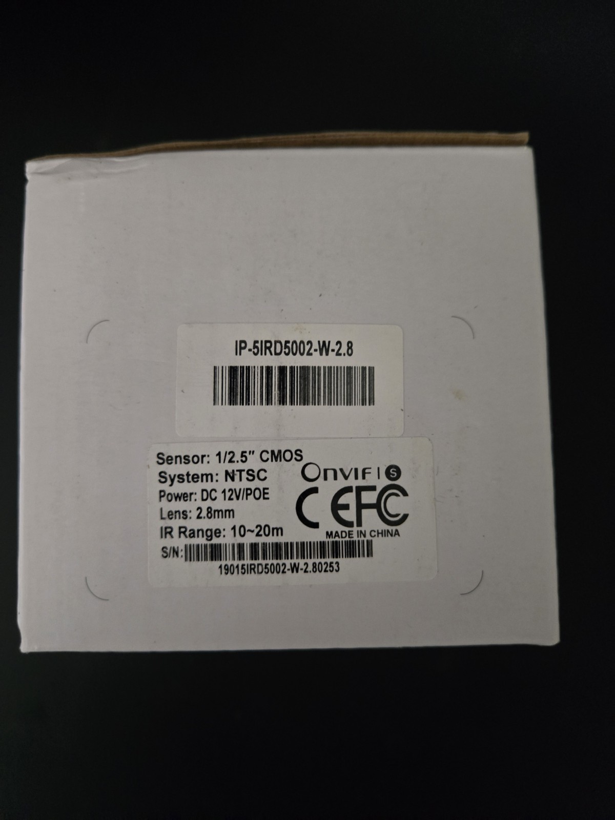 ENS Security 5MP 2.8mm Dome Camera