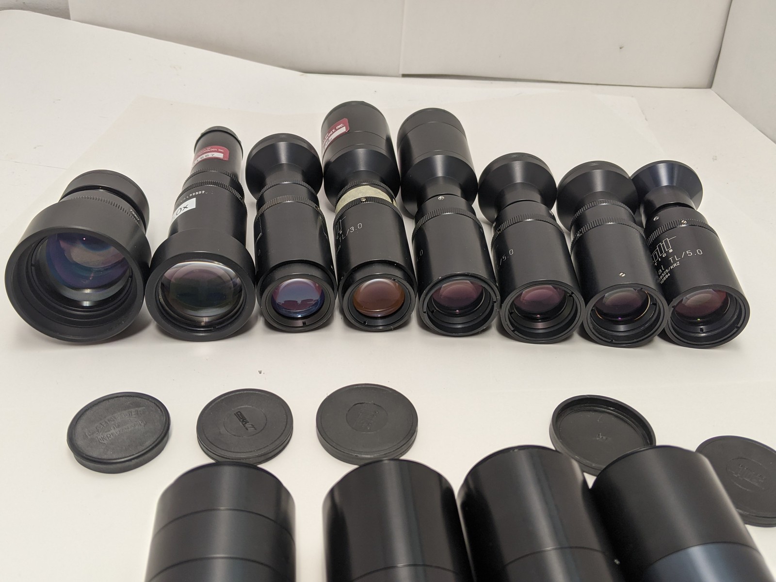 Sill Optics Telecentric Lens Lot (9) + (20) M42 Tubes 1X 2X 3X 4X 5X