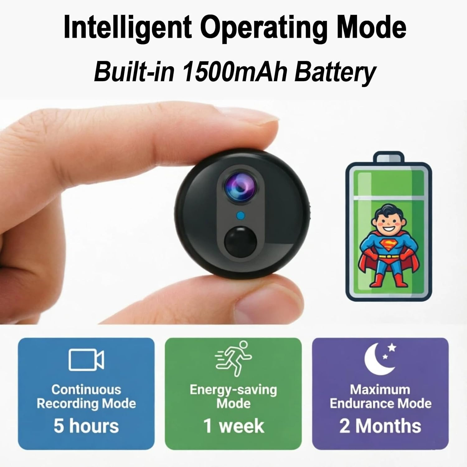 4G LTE Mini Security Camera, 4K HD, Night Vision, 60-Day Standby, No Wi-Fi