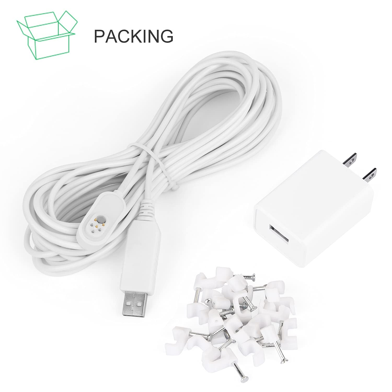 ALERTCAM 30FT Magnetic Charging Cable for Arlo Pro 3, Pro 4, Ultra 2, Continu…