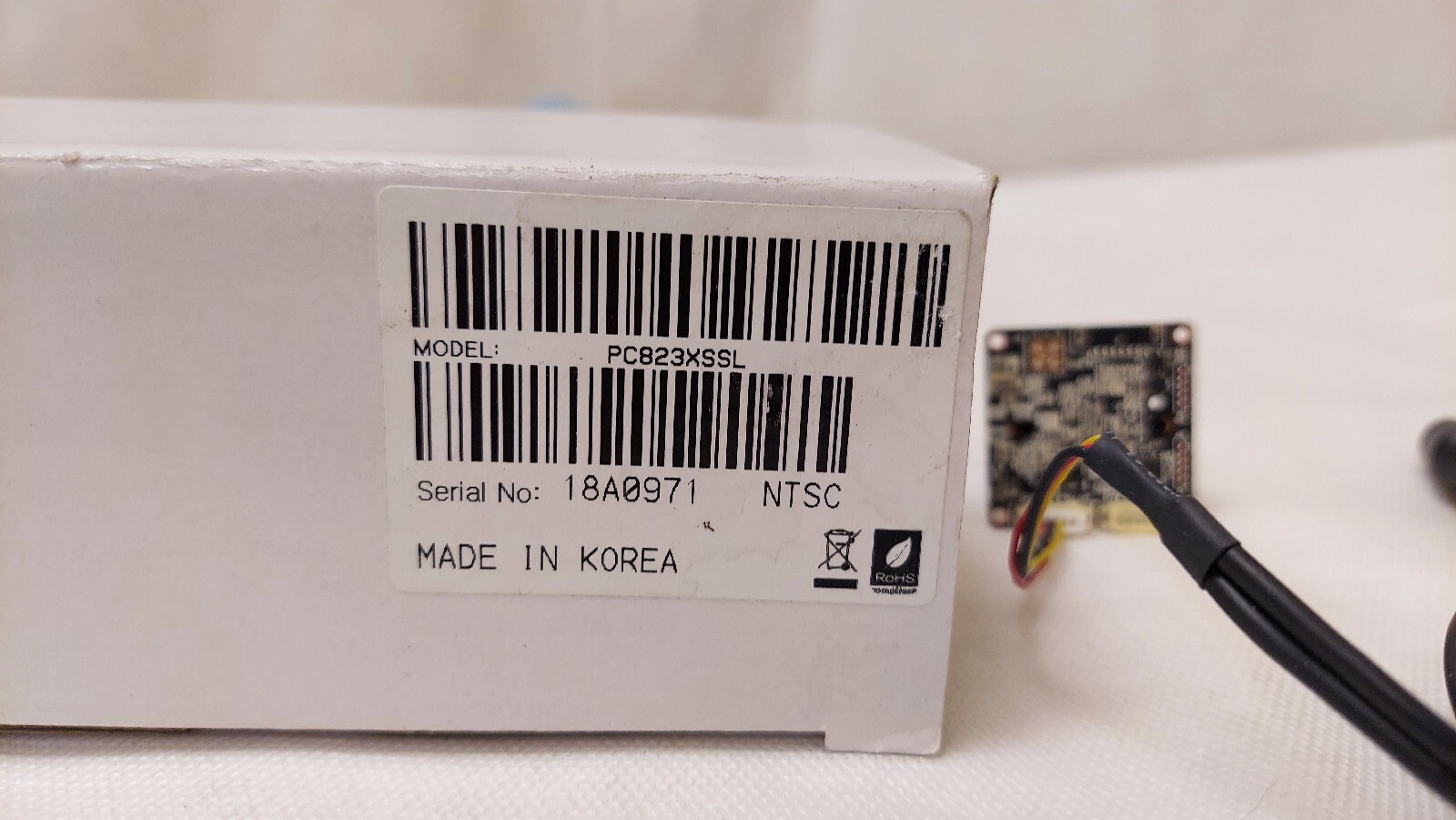SuperCircuits – Compact Board Color Surveillance Camera Module PC823XSSL – NOS