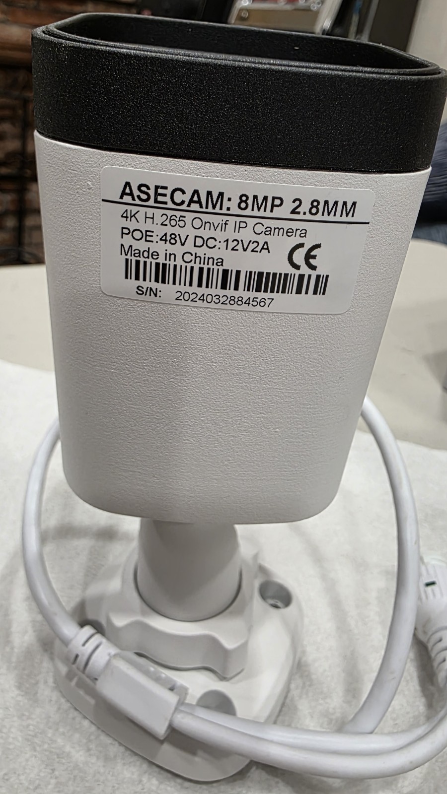 4K 8MP IP Camera Audio Outdoor POE H.265 Onvif Home Camera POE 48V DC 12V2A