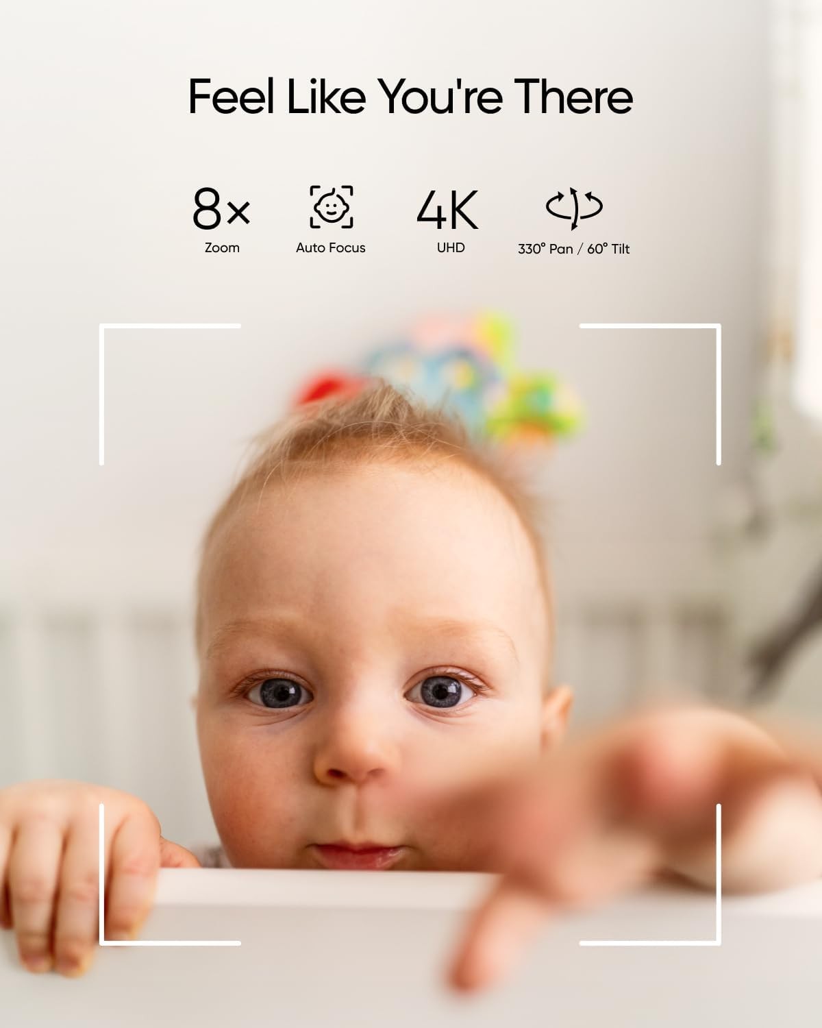 eufy Security Baby Monitor E21 with 4K UHD Camera, 5” 720p Display 8X Zoom 24/7