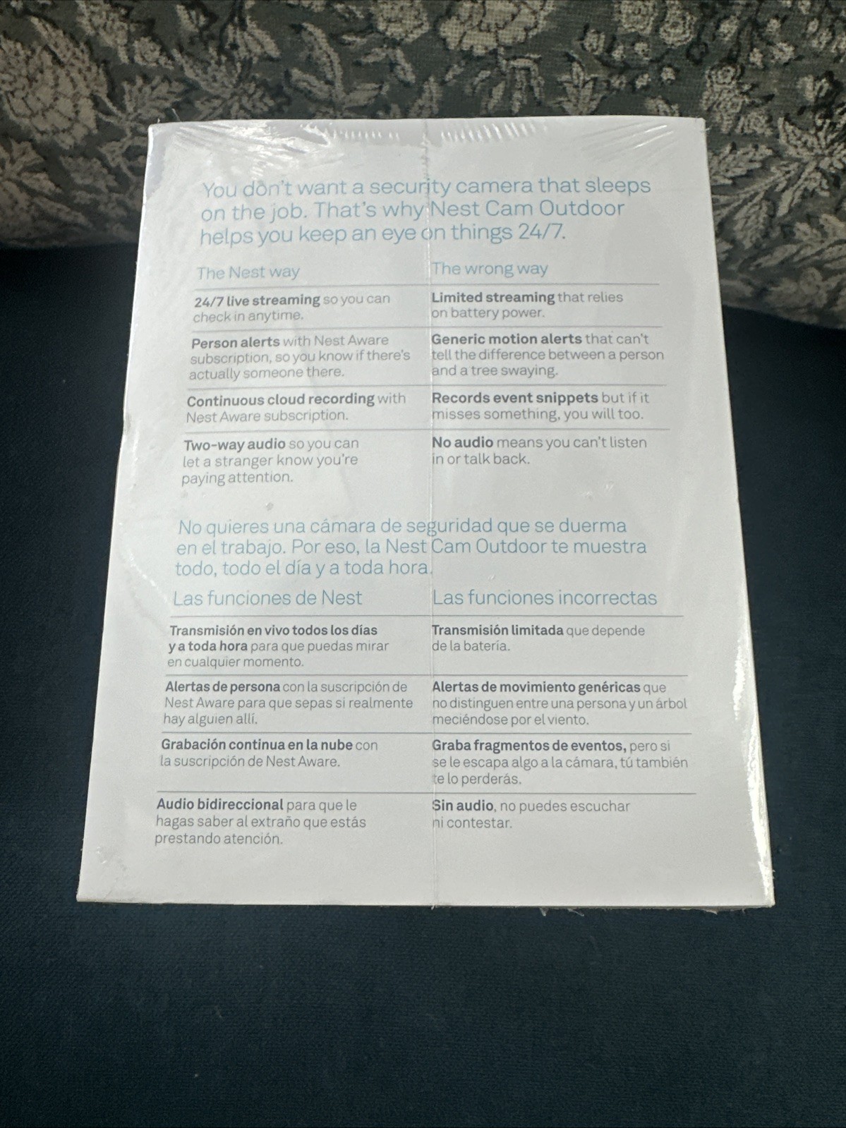 *NEW SEALED* Google Nest Outdoor Security Cam – 1st Gen – Wired (A0033 NC2100ES)