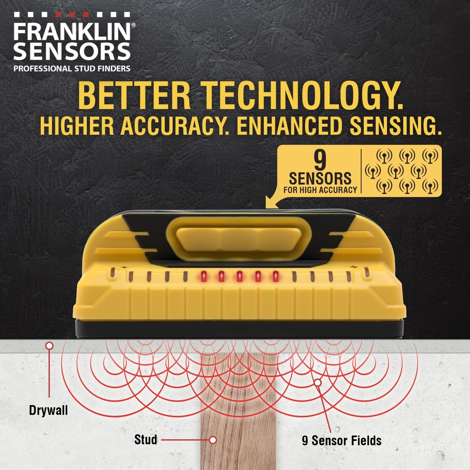 Franklin Sensors ProSensor M150 Stud Finder w/ Live Wire Detection Wall Scan
