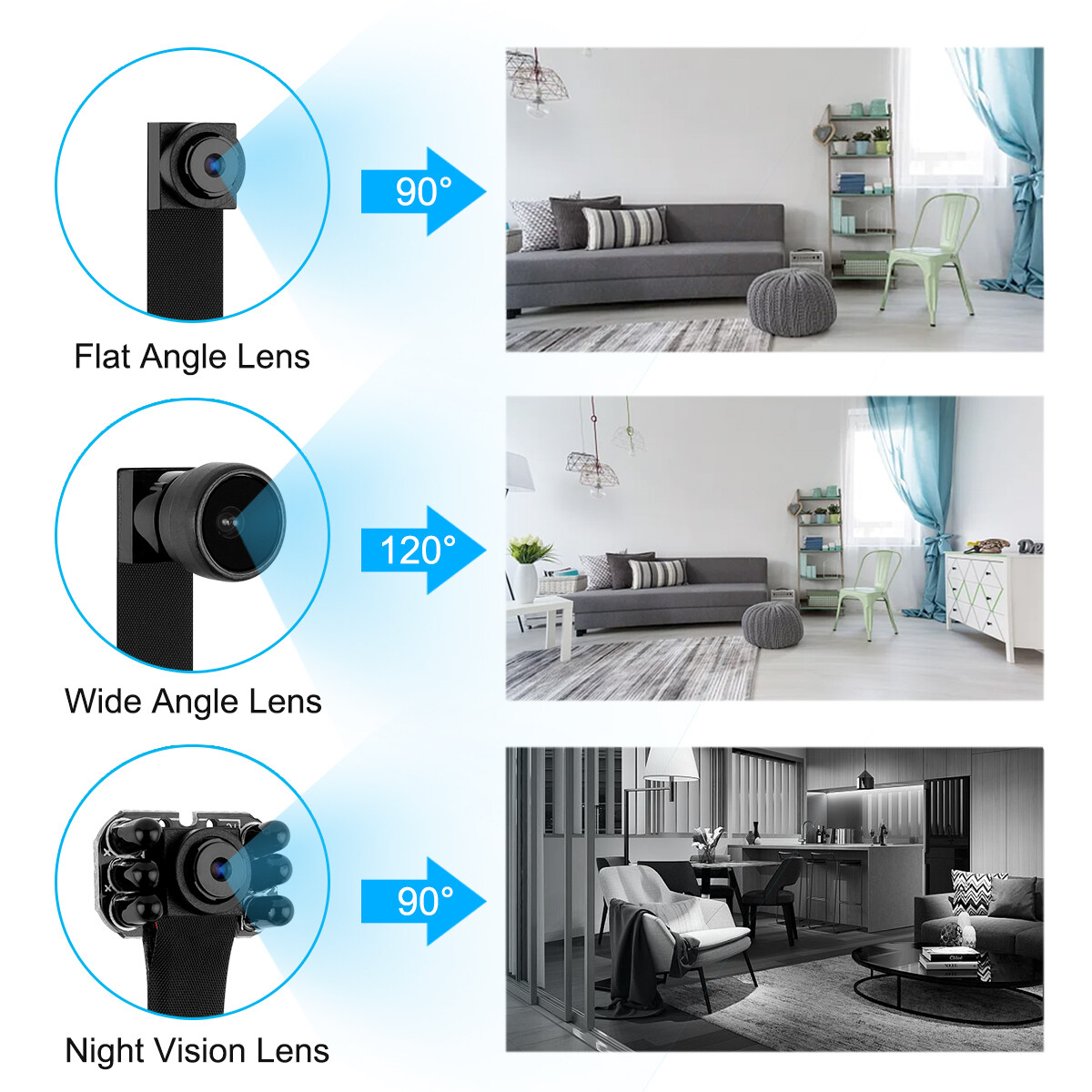 WIFI Mini Camera Module Motion 1080P HD Night Vision Home Security Pinhole Cam