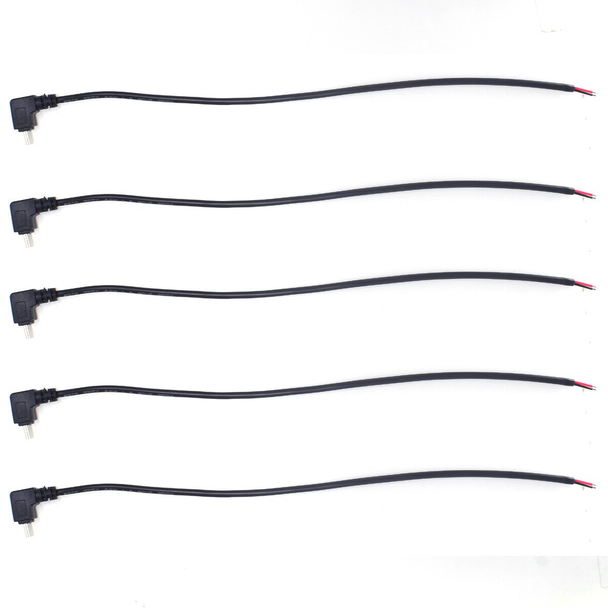 50pcs 30cm USB C Type-C UP Down Direction Cable 5V 3A 22AWG Power Pigtail Cable