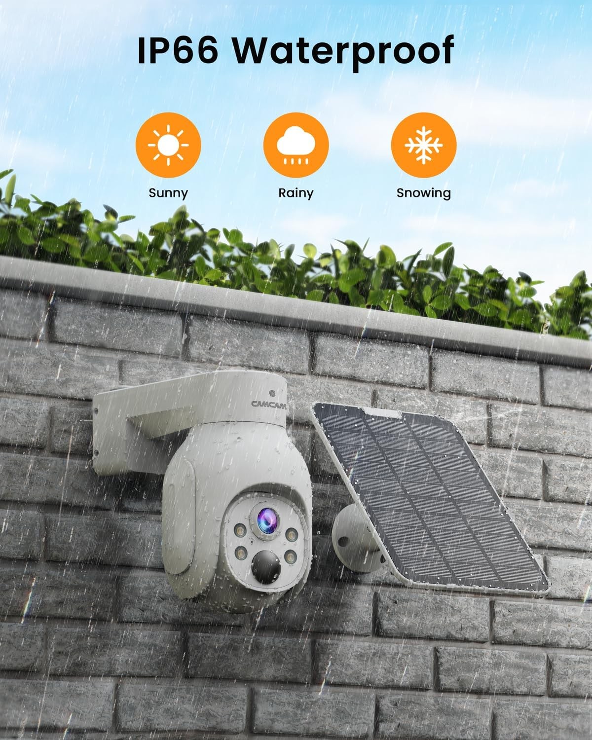 Wireless Home CCTV Security Camera System Outdoor WIFI Solar Power Camera 10CH
