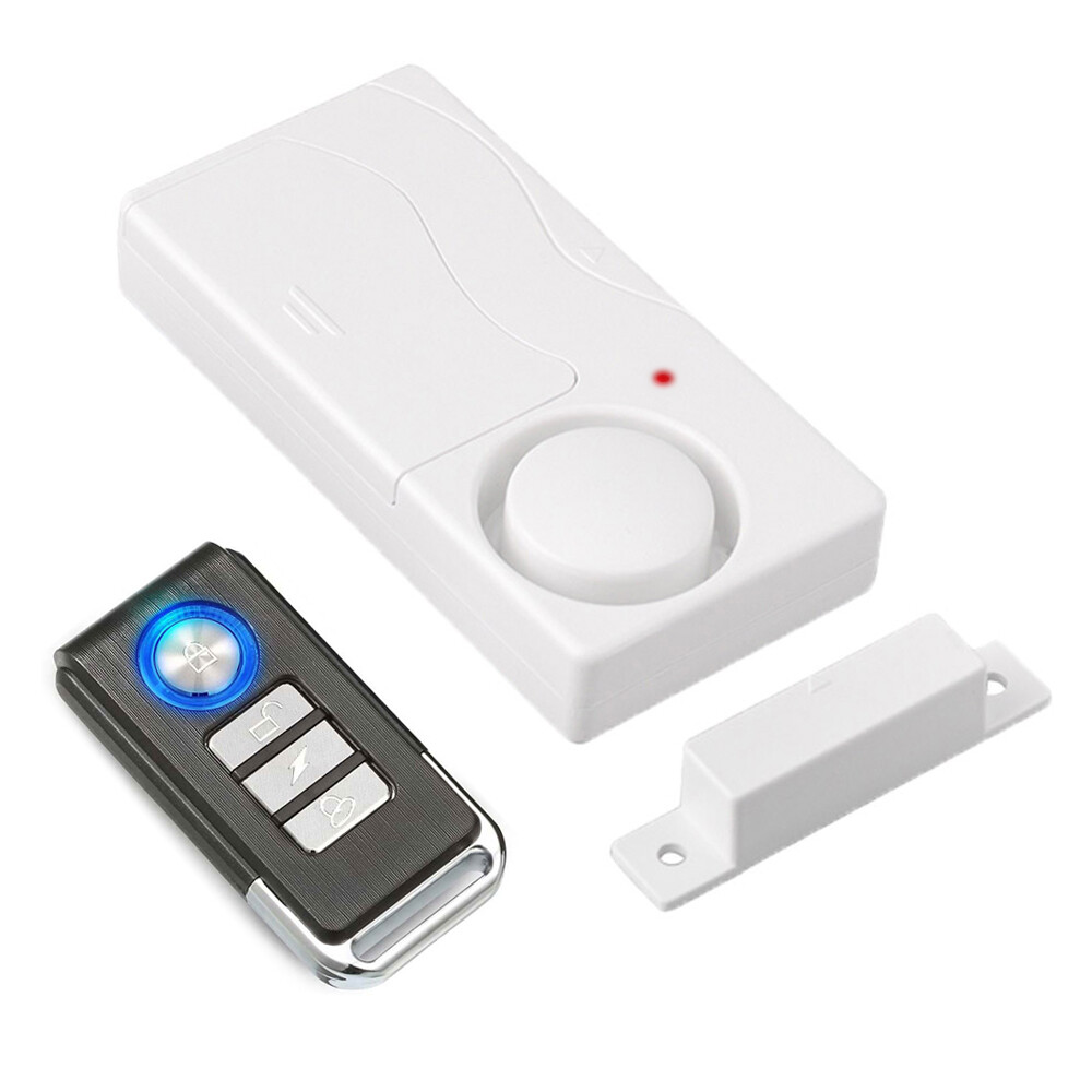 Wireless Magnetic Sensor Door Window Burglar Alarm with Remote Control Home Shop