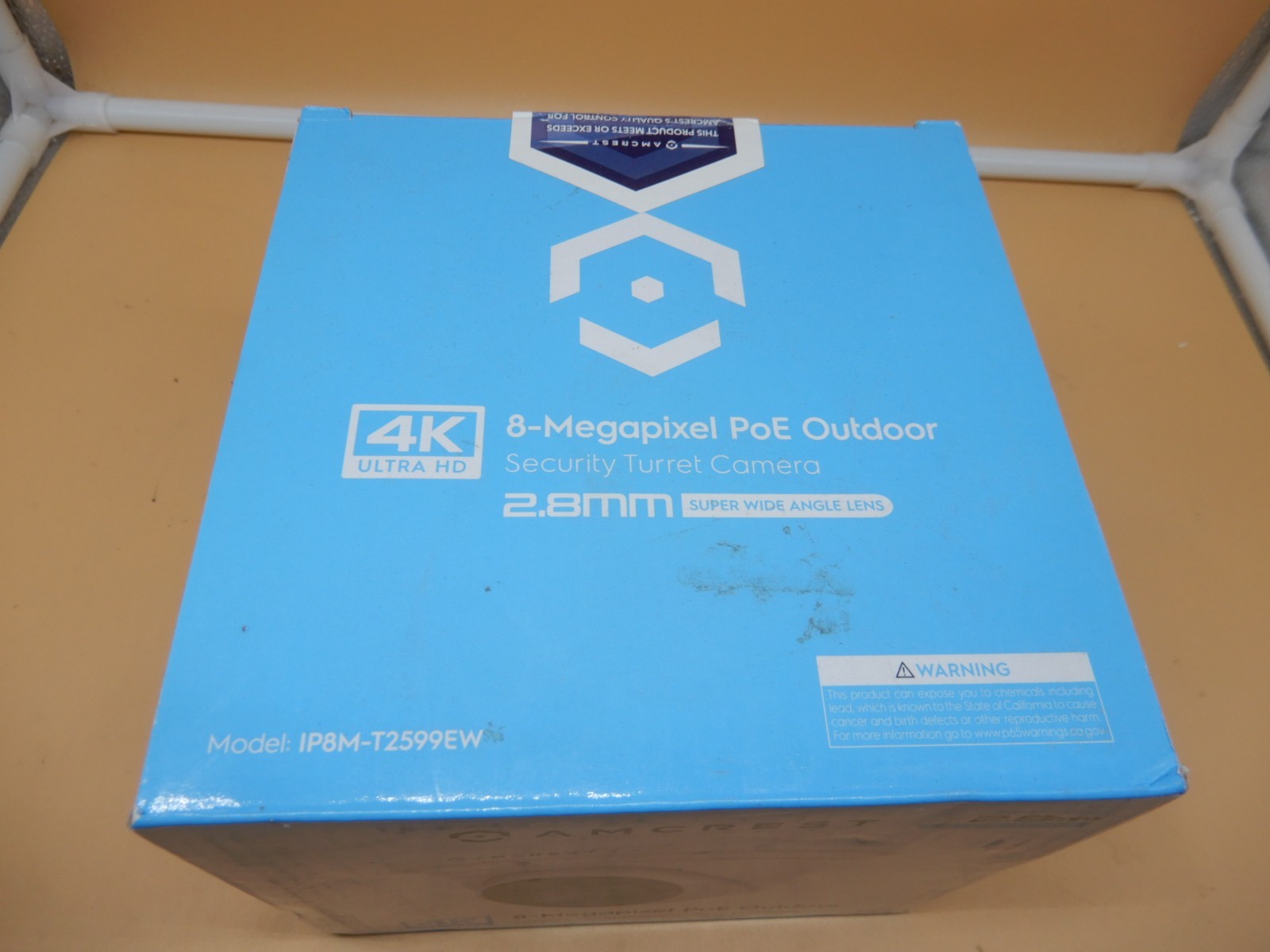 AMCREST Ultra HD 4K (8MP) Outdoor Security IP Turret PoE Camera with box 2.8mm