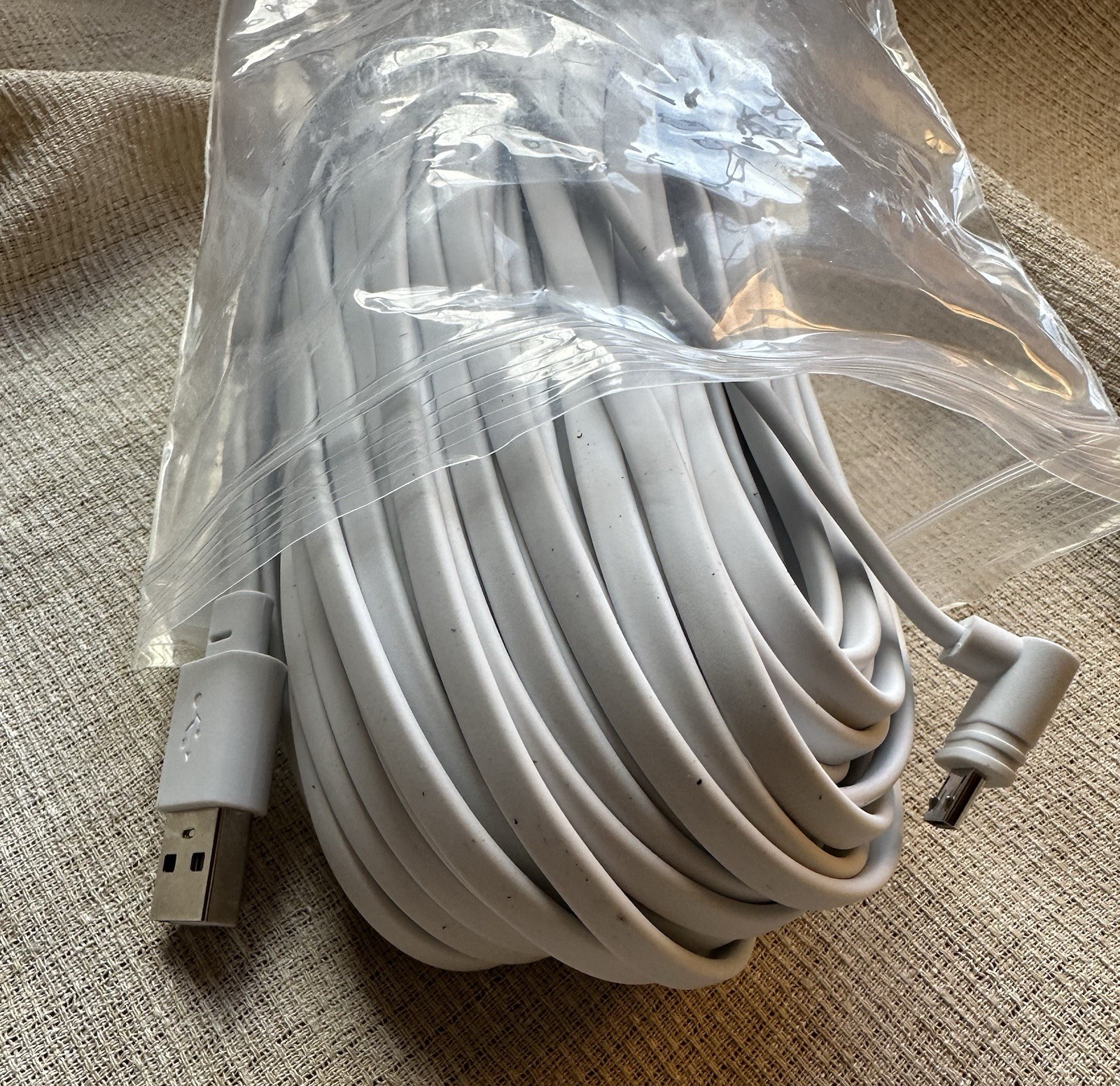Smays 50 Ft Ext Cable Pan V3 For Wyze Outdoor Camera-Long Micro USB Cord-NEW!