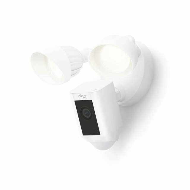 Ring Floodlight Cam Wired Plus Surveillance Camera – White