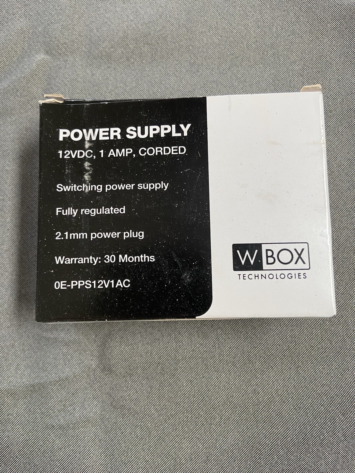 W Box Technologies 0E-PPS12V1AC Switching Power Supply 12V Fully Regulated Wired