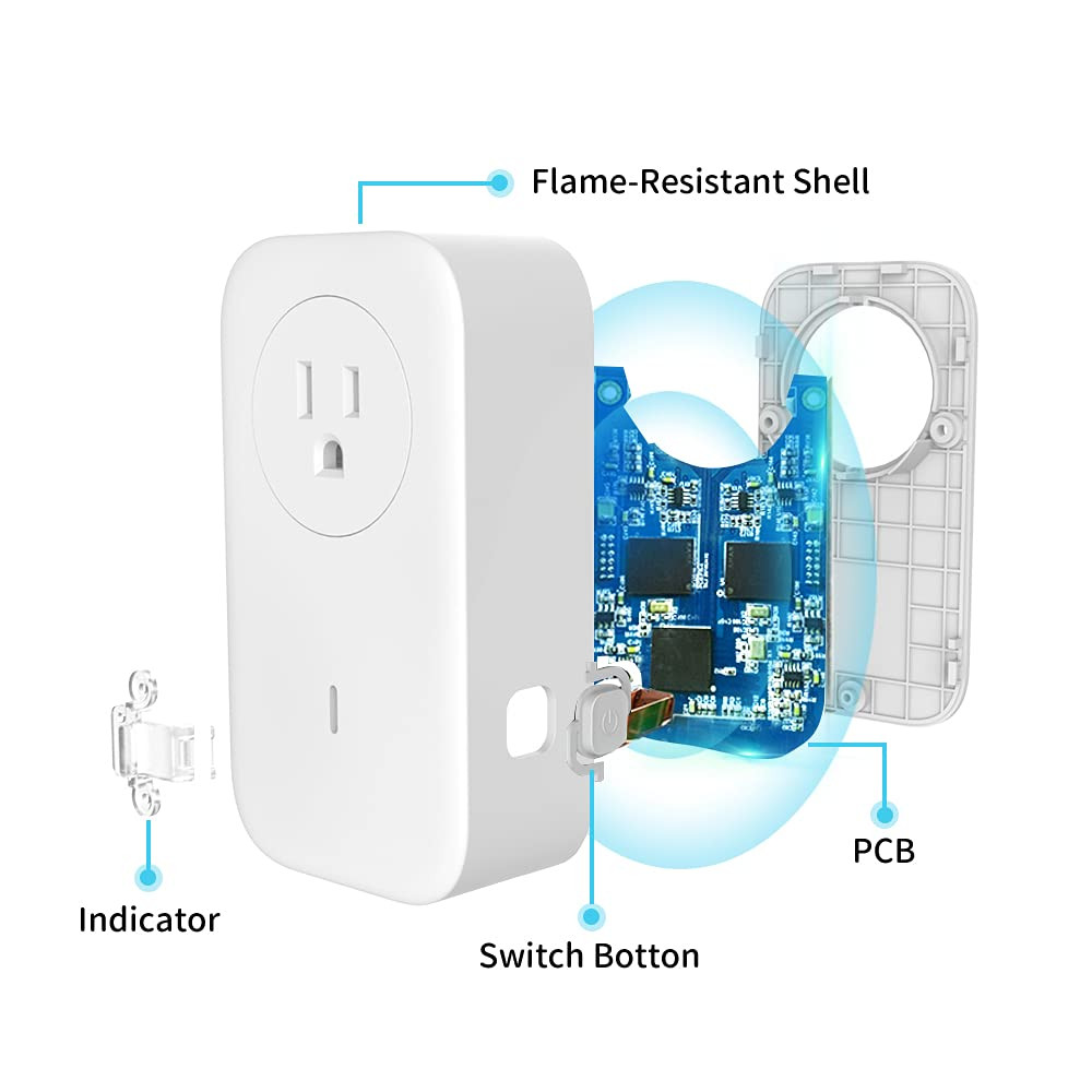 SP1 Smart Plug, Wifi Outlet Socket Remote Control, Compatible with Alexa & IFTTT