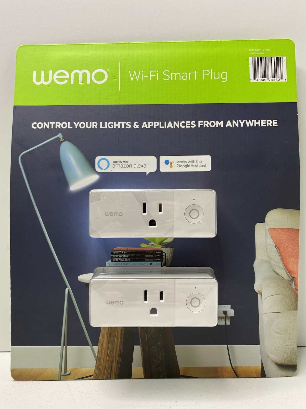 Wemo Mini Wi-Fi Smart Plug 2-Pack Works w/Alexa Google Assistant Nest And Apple
