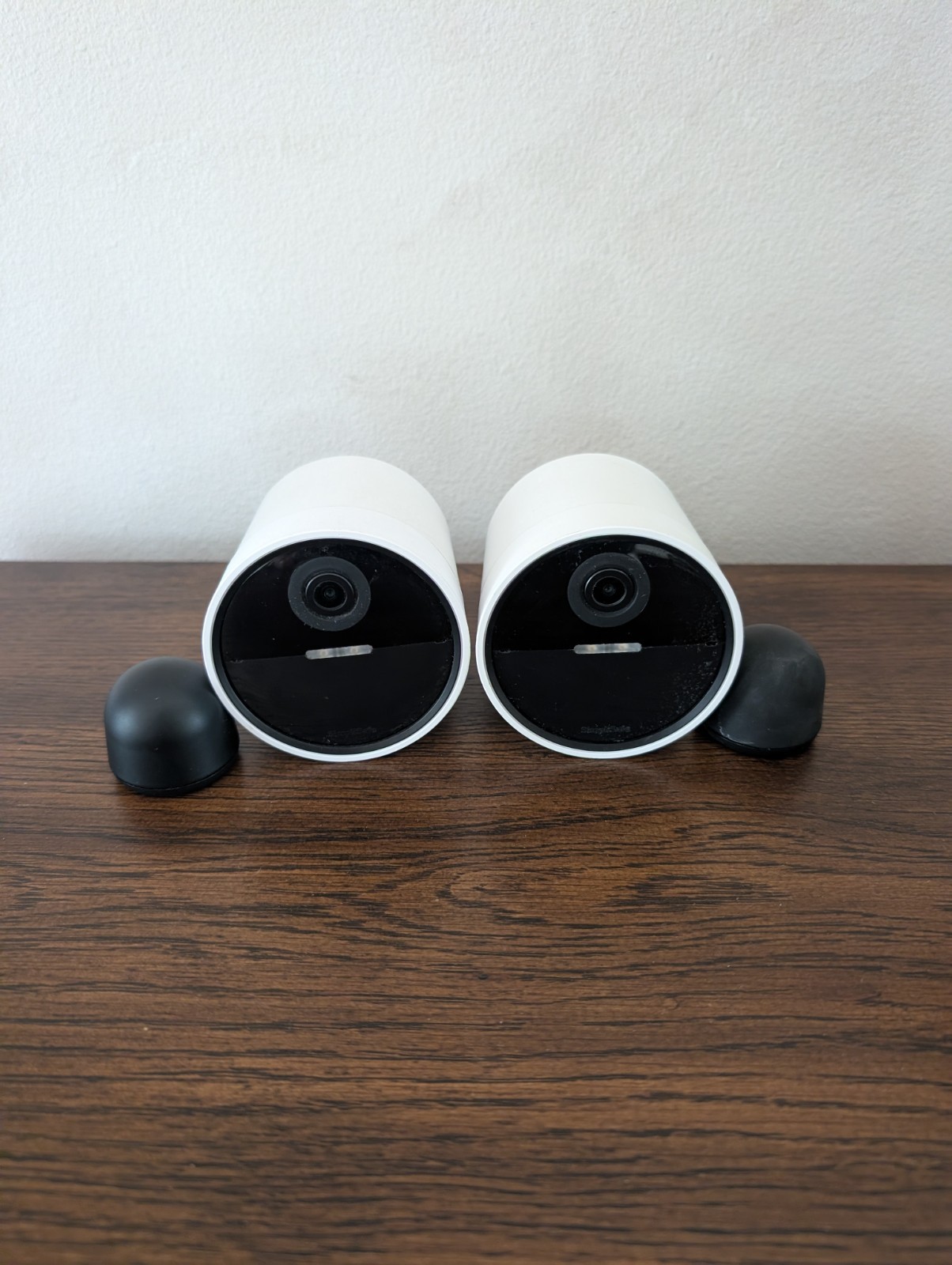 Pair of SimpliSafe Wireless Outdoor Security Camera 1080P Motion CMOB1 White