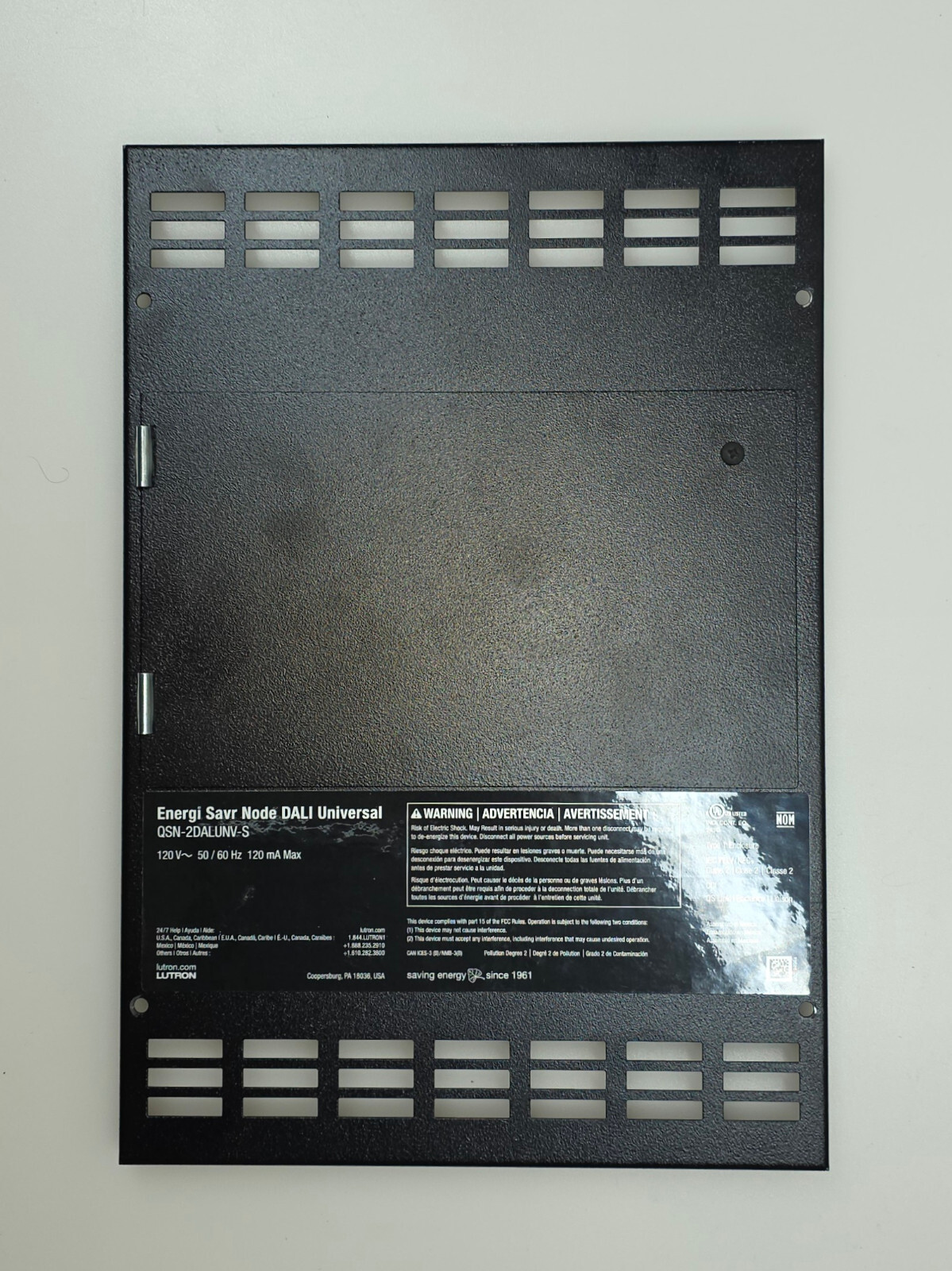 Lutron – Energi Savr Node Panel Enclosure – DIN Rail, Mains Bus Bar, Ships Free!